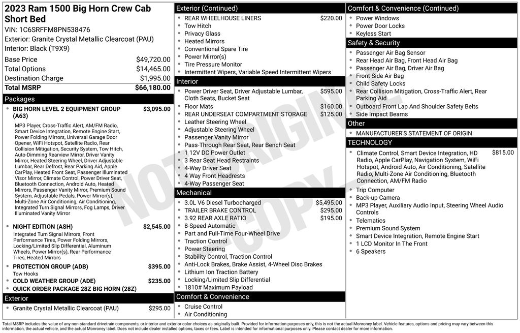 ram ram 1500 pickup 2023 1C6SRFFM8PN538476 image ram ram 1500 pickup 2023 1C6SRFFM8PN538476 image